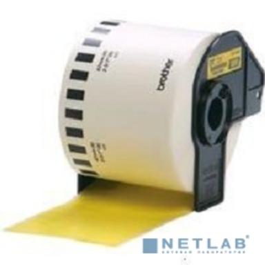Лента Brother DK-44605 желтая бумажная, 62 мм x 30,48 м