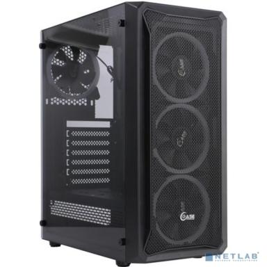 Powercase CMIZB-L4 Корпус Mistral Z4 Mesh LED, Tempered Glass, 4x 120mm 5-color fan, чёрный, ATX  (CMIZB-L4)