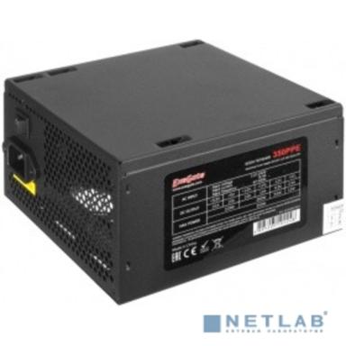 Exegate EX260637RUS-S Блок питания 350W ExeGate 350PPE, ATX, SC, black, APFC, 12cm, 24p+4p, PCI-E, 5*SATA, 3*IDE, FDD + кабель 220V с защитой от выдергивания