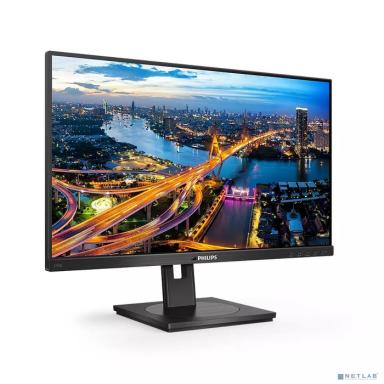 LCD PHILIPS 23.8" 245B1 черный с поворотом экрана {IPS 2560x1440 75Hz 4ms 178/178 250cd DVI HDMI1.4 DisplayPort1.2 4xUSB3.2 MM}