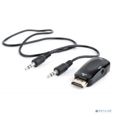 Bion Переходник HDMI - VGA + стерео-аудио, 19M/15F & mini-jack 3.5mm [BXP-A-HDMI-VGA-02]