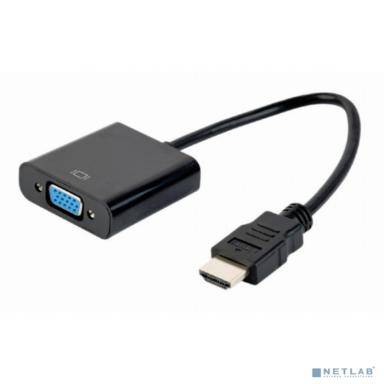 Bion Переходник с кабелем HDMI - VGA, 19M/15F, длина кабеля 15см [BXP-A-HDMI-VGA-04]