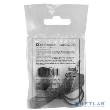 Defender Basic 210 черный, кабель 1.2 м 