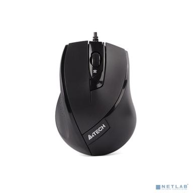 Мышь A4TECH Padless N-600X-1, черный, технология V-Track, работает на любой поверхности, 1600DPI [607631]