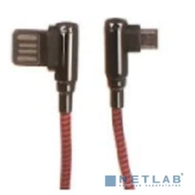 LDNIO LD_B4629  LS422/ USB кабель Micro/ 2m/ 2.4A/ медь: 120 жил/ Угловой коннектор/ Нейлоновая оплетка/ Red