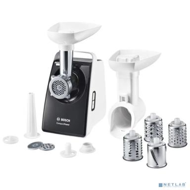 BOSCH MFW3640A Мясорубка, 1600Вт, черный/белый