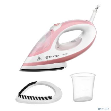 BRAYER 4080BR Утюг-отпариватель 1950, Вт, 25г/мин, белый/розовый
