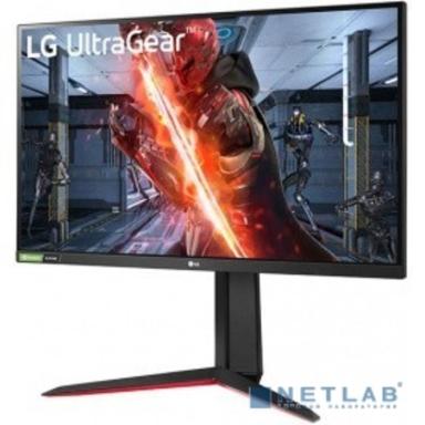 LCD LG 27" 27GN850-B черный {IPS 2560x1440 144Hz 1ms 350cd 1000:1 HDR10 10bit(8bit+FRC) pivot 2xHDMI2.0 DisplayPort1.4 FreeSync G-Sync AudioOut VESA}