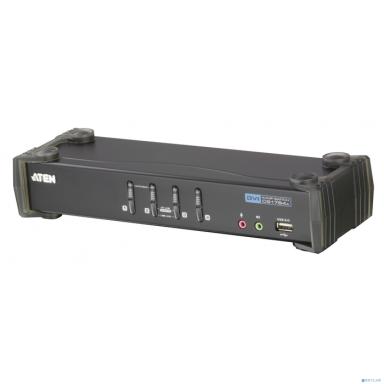 Переключатель ATEN KVM Switch CS1764A-AT-G 4-х портовый USB 2.0 DVI KVMP™-переключатель (KVM Switch)