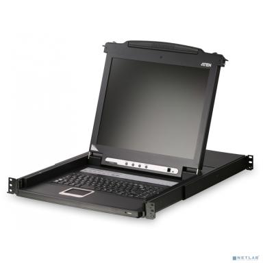 ATEN Коммутатор KVM/LCD PS2 VGA 17" 8PORT CL1008M-ATA-RG ATEN
