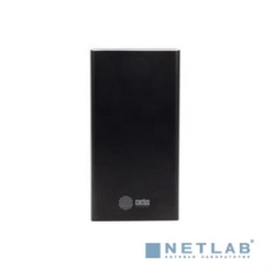 Мобильный аккумулятор Cactus CS-PBFSIT-20000 Li-Pol 20000mAh 2.1A+2.1A черный 2xUSB материал алюминий