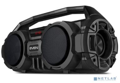 SVEN PS-415, черный, акустическая система (2.0, мощность 2x6 Вт (RMS), Bluetooth, FM, USB, microSD, LED-дисплей, встроенный аккумулятор)