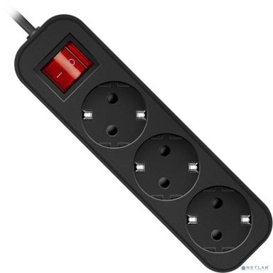 Defender Удлинитель G318 1.8 м, 3 розетки [99333] выключатель, с заземлением