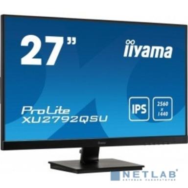 LCD Iiyama 27'' XU2792QSU-B1 {IPS 2560х1440 350cd 178/178 1000:1 5ms D-Sub DVI HDMI DisplayPort USB-Hub}
