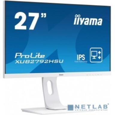 LCD IIYAMA 27" XUB2792HSU-W1 белый {IPS LED 1920x1080 4ms 16:9 8bit(6bit+FRC) 250cd 178/178 D-Sub HDMI DisplayPort USBHub VESA 2x2W}