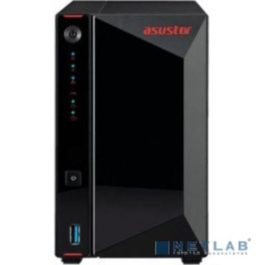ASUSTOR AS5202T 2-Bay NAS/Media player/Intel Celeron J4005 2.0GHz up to 2.7GHz (Dual-Core ), 2GB SO-DIMM DDR4, noHDD(HDD,SSD),/2x 2,5Gb (LAN)/3xUSB3.2,HDMI/4ip camera license ; 90IX0171-BW3S10