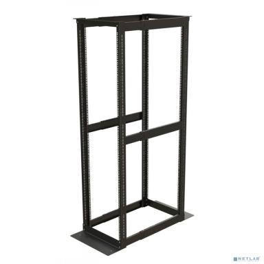 Hyperline ORK2A-4281-RAL9005 Открытая стойка 19-дюймовая (19"), 42U, высота 2070 мм, двухрамная, ширина 550 мм, глубина регулируется 800-1250 мм, цвет черный (RAL 9005)  