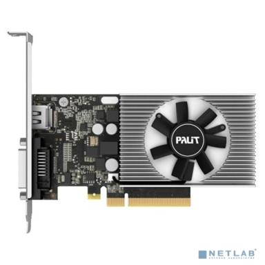 Palit PCI-E PA-GT1030 2GD4 nVidia GeForce GT 1030 2048Mb 64bit DDR4 1151/2100 DVIx1/HDMIx1/HDCP Ret low profile NEC103000646-1082F RTL