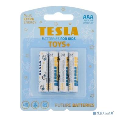Батарейки TESLA AAA TOYS BOY+ Alkaline (LR03/блистер 4 шт.)