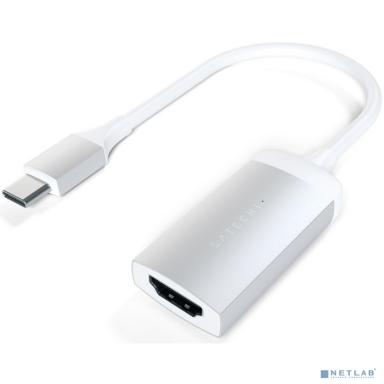 Satechi [ST-TC4KHAS] Адаптер Type-C to HDMI 4K 60HZ. Поддержка 4K/60Hz. Материал корпуса алюминий. Цвет серебряный.