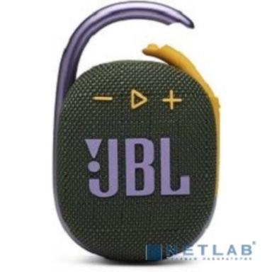 Колонка порт. JBL Clip 4 зеленый 5W 1.0 BT 15м 500mAh (JBLCLIP4GRN)