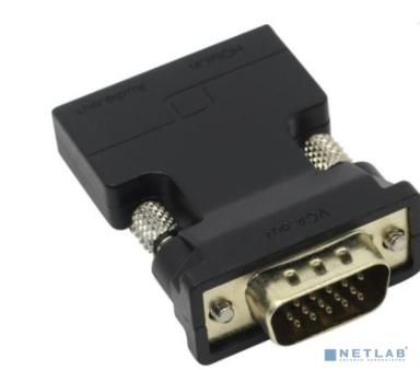 VCOM Переходник HDMI(F) --> VGA(M)+audio,1080*60Hz, VCOM <CA336>