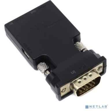 VCOM Переходник VGA(M)+audio+microUSB --> HDMI(F)1080*60Hz, VCOM <CA337>