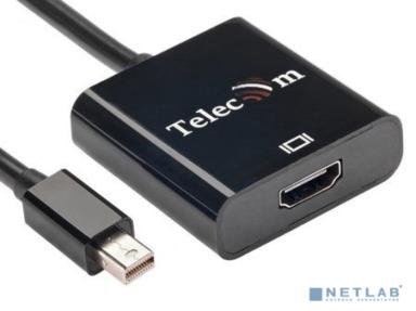 Telecom Кабель-переходник Mini DisplayPort (M) -> HDMI (F), 4K@60Hz, Telecom (TA6056)