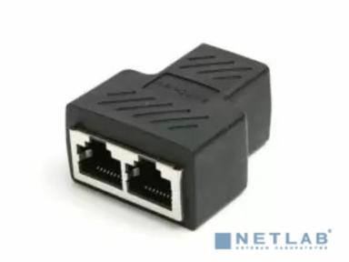 VCOM Разветвитель RJ-45 8P8C (F)<-->2 x 8P8C (F) ,FTP, ABS пластик, кат. 5eVCOM <CT252S>[4895182256415]