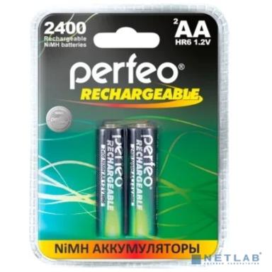 Perfeo AA2400mAh/2BL  Аккумулятор Пластик