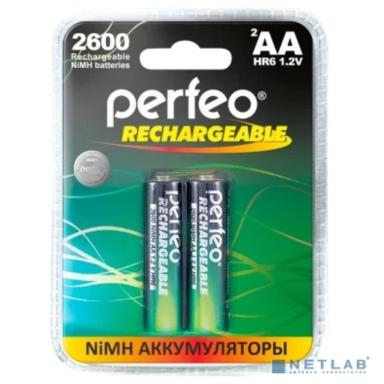 Perfeo AA2600mAh/2BL Аккумулятор Пластик