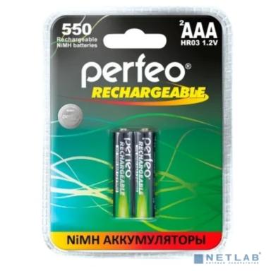 Perfeo AAA550mAh/2BL  Аккумулятор Пластик