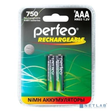 Perfeo AAA750mAh/2BL (2шт. в уп-ке) Аккумулятор Пластик
