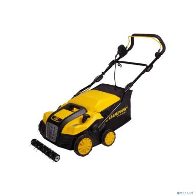 CHAMPION Скарификатор электрический ESC1840 { 1,8 кВт, 400 мм, 55л, 12 кг, 2в1 } 