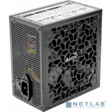 Блок питания Aerocool ATX 600W AERO WHITE 80+ (24+4+4pin) APFC 120mm fan 5xSATA RTL