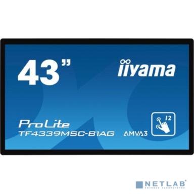 IIYAMA 43" TF4339MSC-B1AG черный сенсорный {AMVA3 1920x1080 8ms 400cd 4000:1 D-Sub 2xHDMI 1xDisplayPort 2x8W 12-point touch}