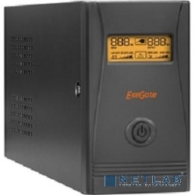 Exegate EP285476RUS ИБП ExeGate Power Smart ULB-850.LCD.AVR.C13.RJ.USB <850VA/480W, LCD, AVR, 4*IEC-C13, RJ45/11, USB, Black>