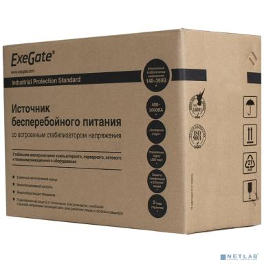 Exegate EP285480RUS ИБП ExeGate SpecialPro UNB-1000.LED.AVR.C13.RJ.USB <1000VA/650W, LED, AVR, 6*IEC-C13, RJ45/11, USB, Black>