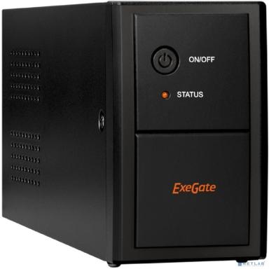 Exegate EP285604RUS ИБП ExeGate SpecialPro UNB-800.LED.AVR.2SH.RJ.USB <800VA/480W, LED, AVR, 2*Schuko, RJ45/11, USB, Black