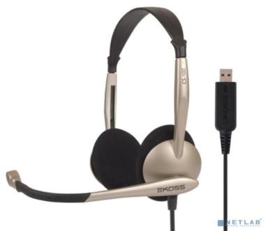 KOSS CS-100 USB {Частотный диапазон 30 Гц - 15 кГц, чувствительность 91 дБ, сопротивление 32 Ом, USB штекер}