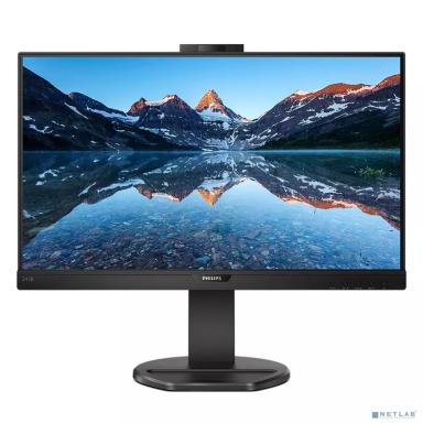 LCD PHILIPS 23.8" 243B9H/00 черный с поворотом экрана {IPS 1920x1080 75Hz 4ms 178/178 250cd 50M:1 HDMI webcam}
