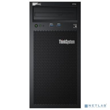 Сервер в сборе Lenovo ThinkSystem [7Y48S04B00]  ST50 Tower 4U, 1xIntel Core i3-8100 4C(65W/3.6GHz),1x16GB/2666MHz/2Rx8/1.2V UDIMM,2x1TB 3,5" HDD,SW RAID, noDVD, 1x2.8m Line Cord, 1GbE, 1x250W p/s