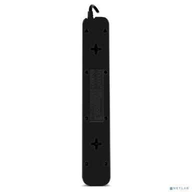 SVEN Фильтр SF-05LU 3.0 м (5 евро розеток,2*USB(2,4А)) , черный, цветная коробка [SV-018849]
