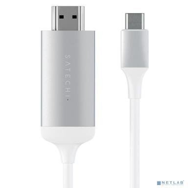 Satechi [ST-CHDMIS] Кабель USB Type-C - Aluminum HDMI Cable 4K 60Hz - Silver 