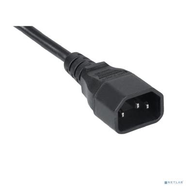 Cabeus PC-189-VDE-1.8M Кабель питания монитор-компьютер IEC 320 C13 - IEC 320 C14 (3x0.75), 1.8 м