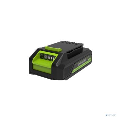Greenworks Газонокосилка аккумуляторная G24LM33K2, 24V, 33 см, c АКБ 2АЧ и ЗУ [2509607]
