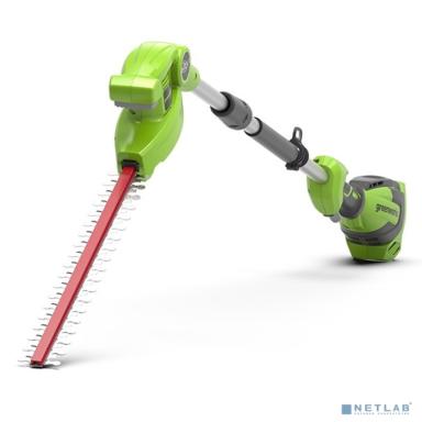 Greenworks Кусторез штанговый аккумуляторный Greenworks G40PHA, 40V, 51см, без АКБ и ЗУ [2300407]