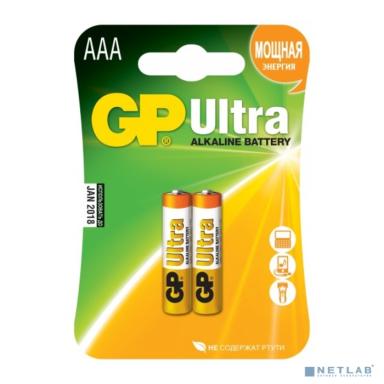 Батарея GP Ultra Alkaline 24AU LR03 AAA (2шт. уп) GP 24AU-2CR2 ULTRA