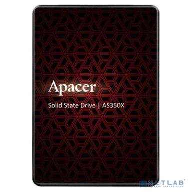 Apacer SSD PANTHER AS350X 128Gb SATA 2.5" 7mm, R560/W540 Mb/s, IOPS 80K, MTBF 1,5M, 3D NAND, Retail (AP128GAS350XR-1)