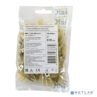 Iek UNL12-006-6-4 Наконечник НВИ-т 5.5-4 вилка 4-6мм (100 шт) IEK